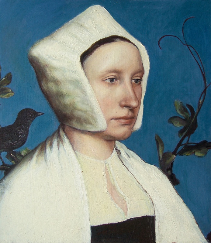 Kopie H. Holbein ml., Dáma s veverkou a špačkem